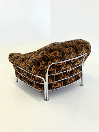 Vintage Italiaanse lounge stoelen met buisframe