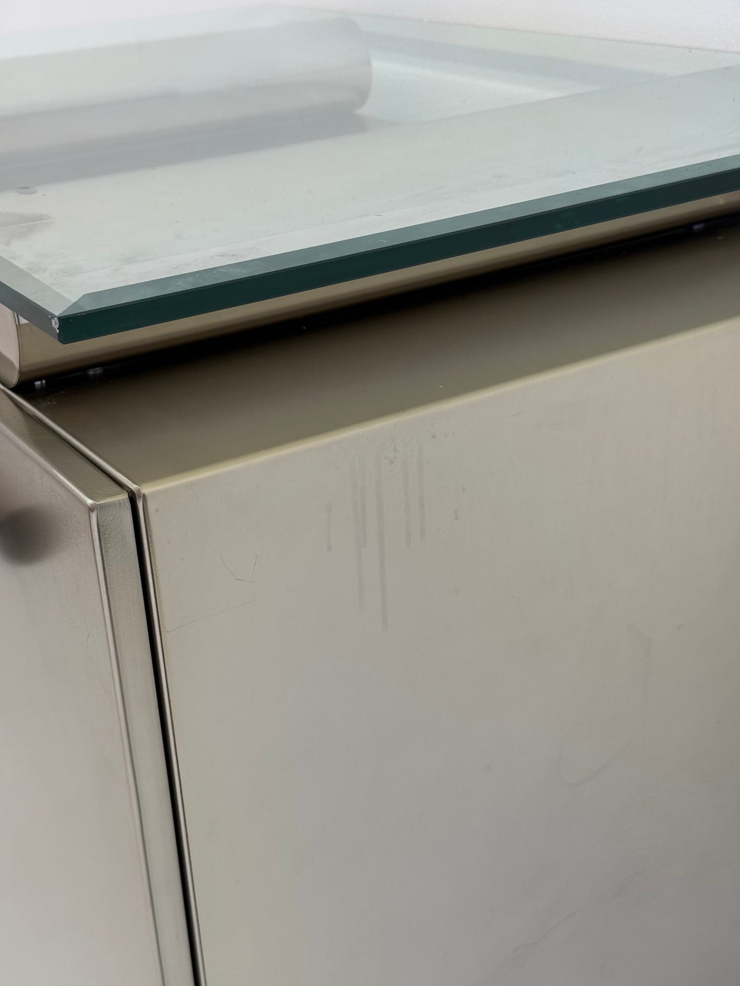 Postmoderne aluminium bar kast van Belgochrom