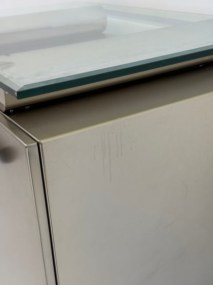 Postmoderne aluminium bar kast van Belgochrom