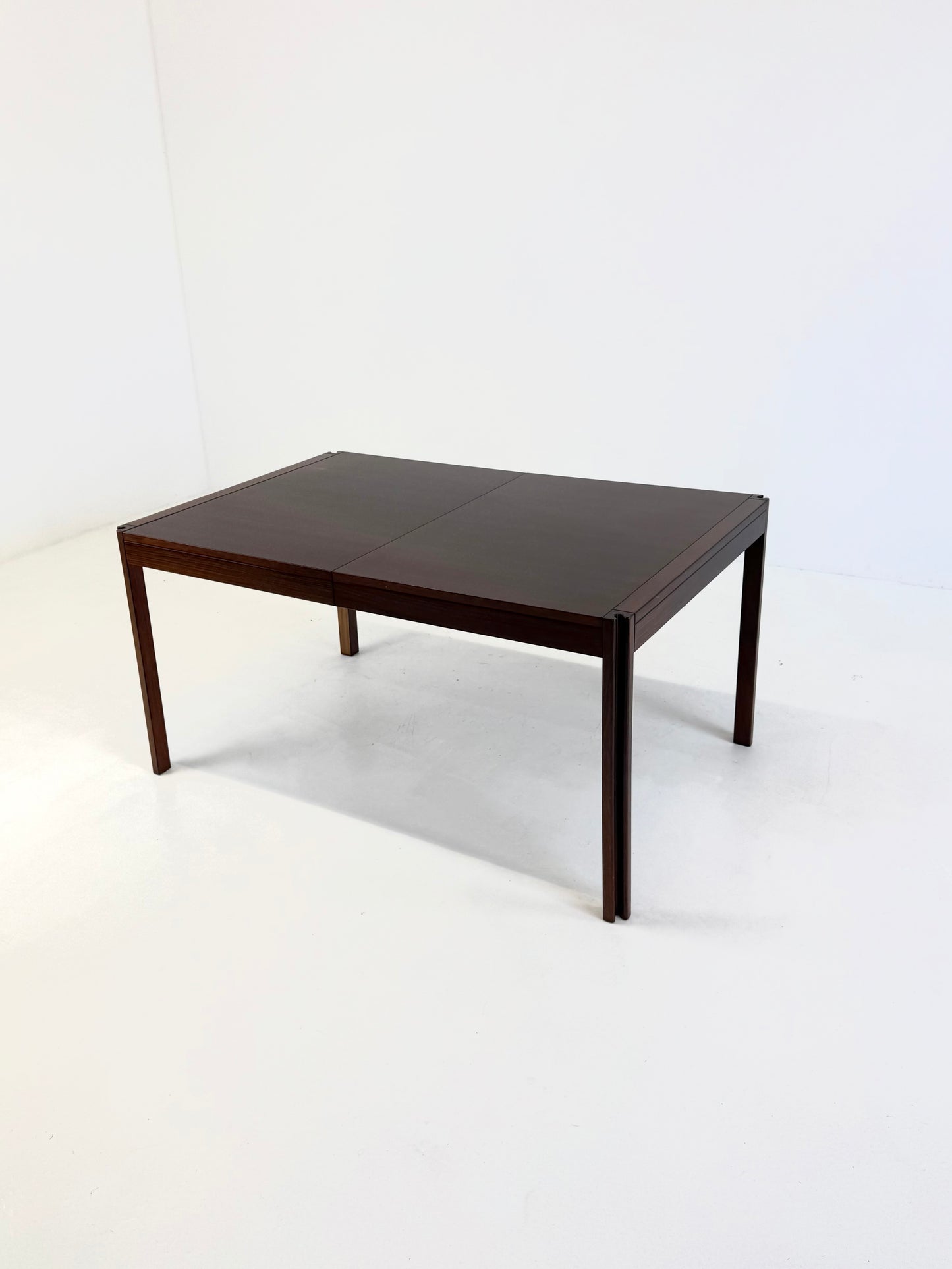 4D houten vintage eettafel door Angelo Mangiarotti voor Molteni