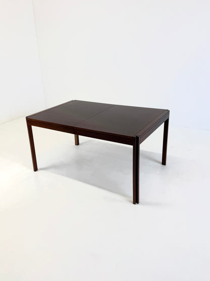 4D houten vintage eettafel door Angelo Mangiarotti voor Molteni