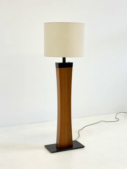 Italiaanse Mid Century vloerlamp van teakhout