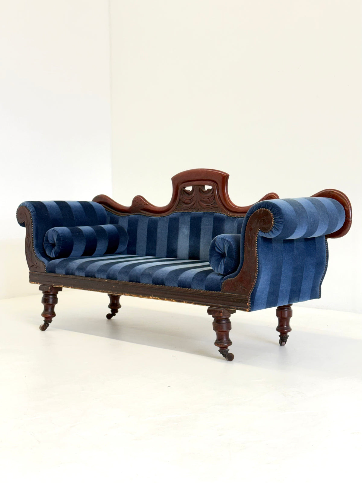 Antieke Victoriaanse Chaise Longue / Méridienne