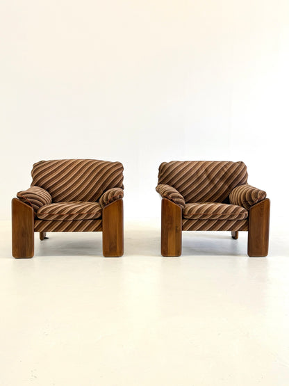 Sapporo fauteuil van Mario Marenco voor Mobil Girgi gestreept