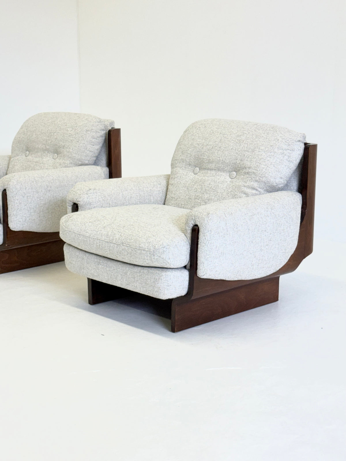 Italiaanse brutalistische - mid century fauteuil