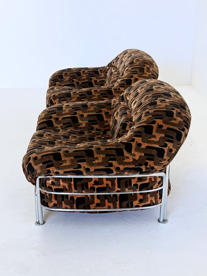 Vintage Italiaanse lounge stoelen met buisframe