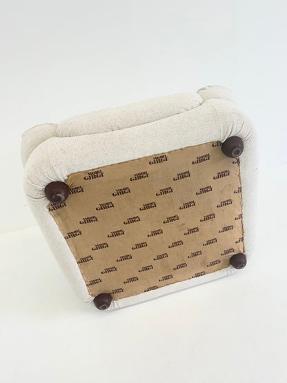 Sapporo Fauteuil van Mario Marenco voor Mobil Girgi in Crème Beige