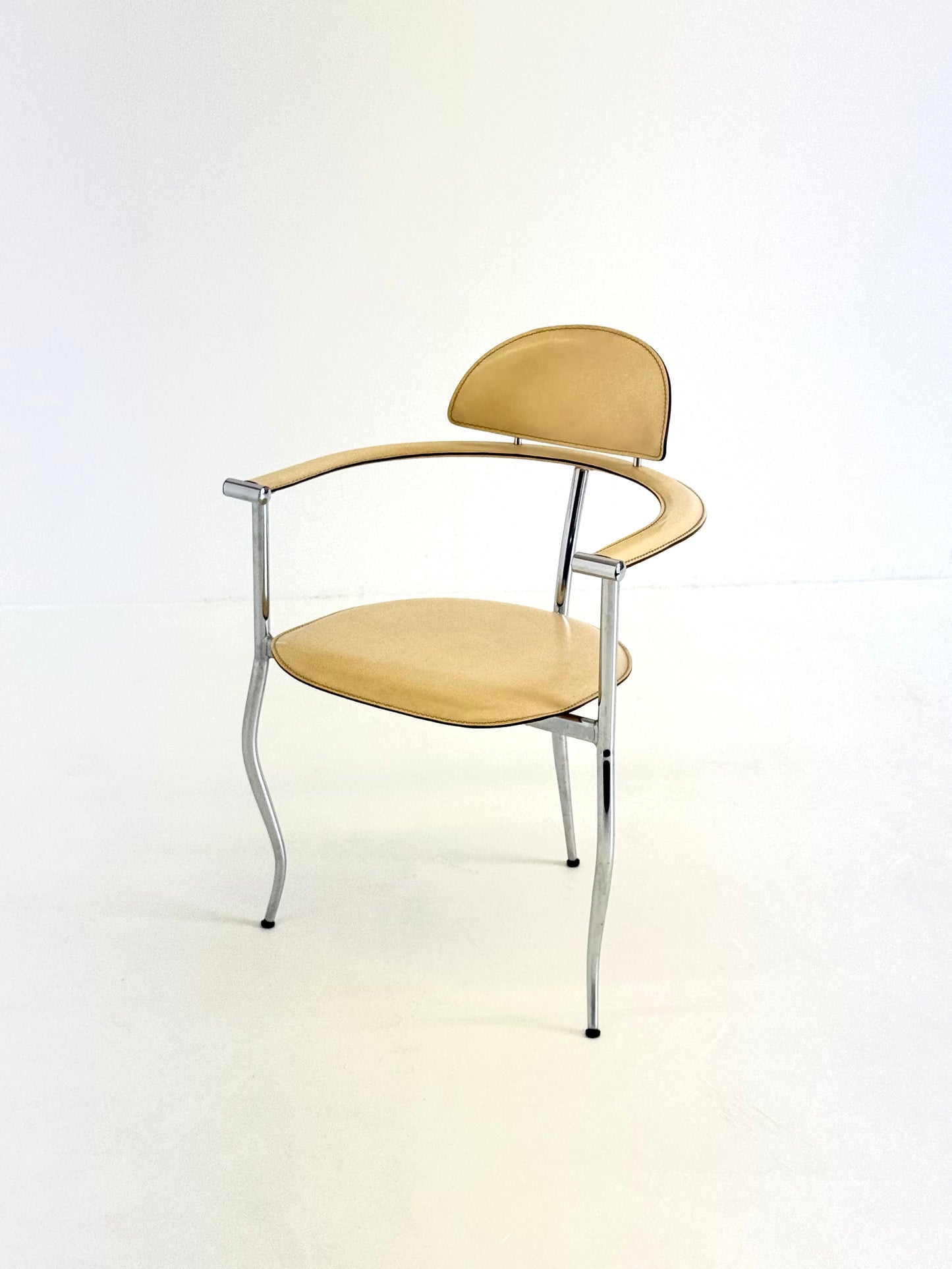 Set gele Marilyn Stiletto eetkamerstoelen Arrben Italy