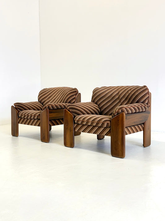 Sapporo fauteuil van Mario Marenco voor Mobil Girgi gestreept