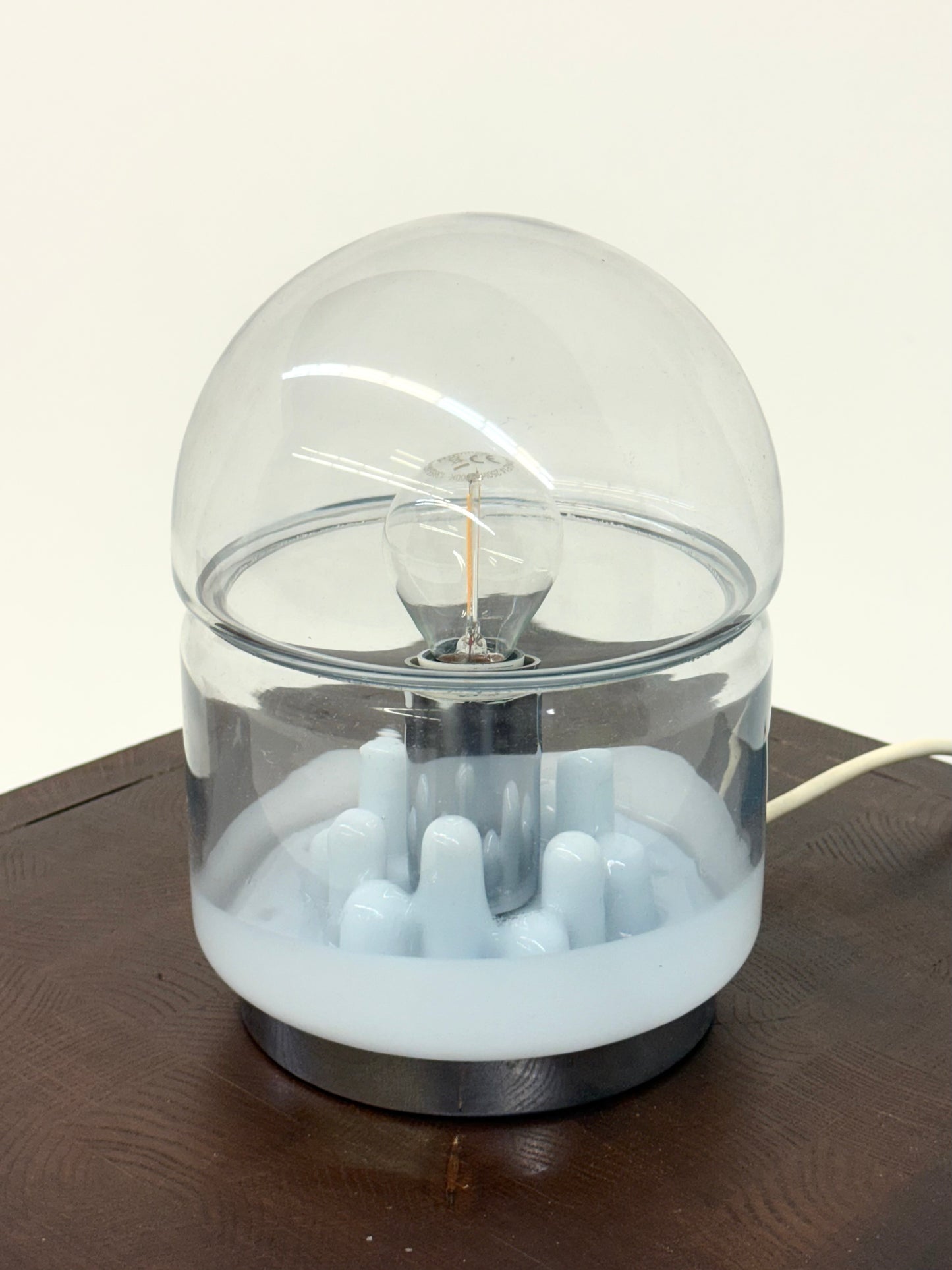 Italiaanse space age Murano glazen tafellamp