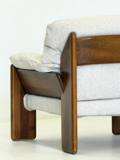 Sapporo Fauteuil van Mario Marenco voor Mobil Girgi in Crème