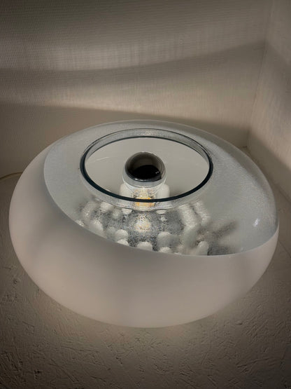 Italiaanse bolvormige space age Murano glazen lamp