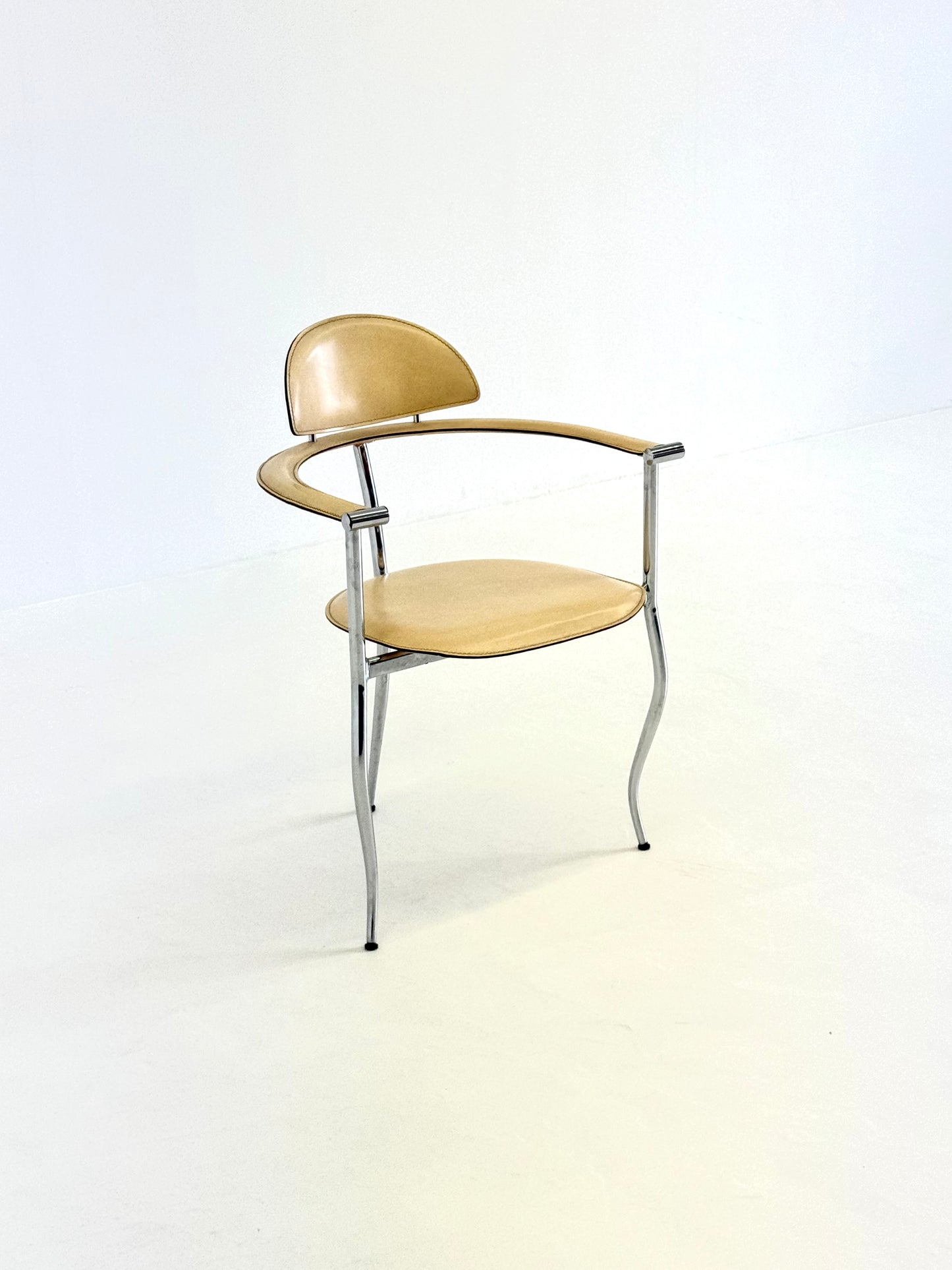 Set gele Marilyn Stiletto eetkamerstoelen Arrben Italy