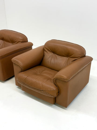 De Sede DS-101 camel bruin vintage fauteuils