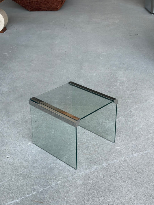 Gallotti & Radice Transparant glazen bijzettafel