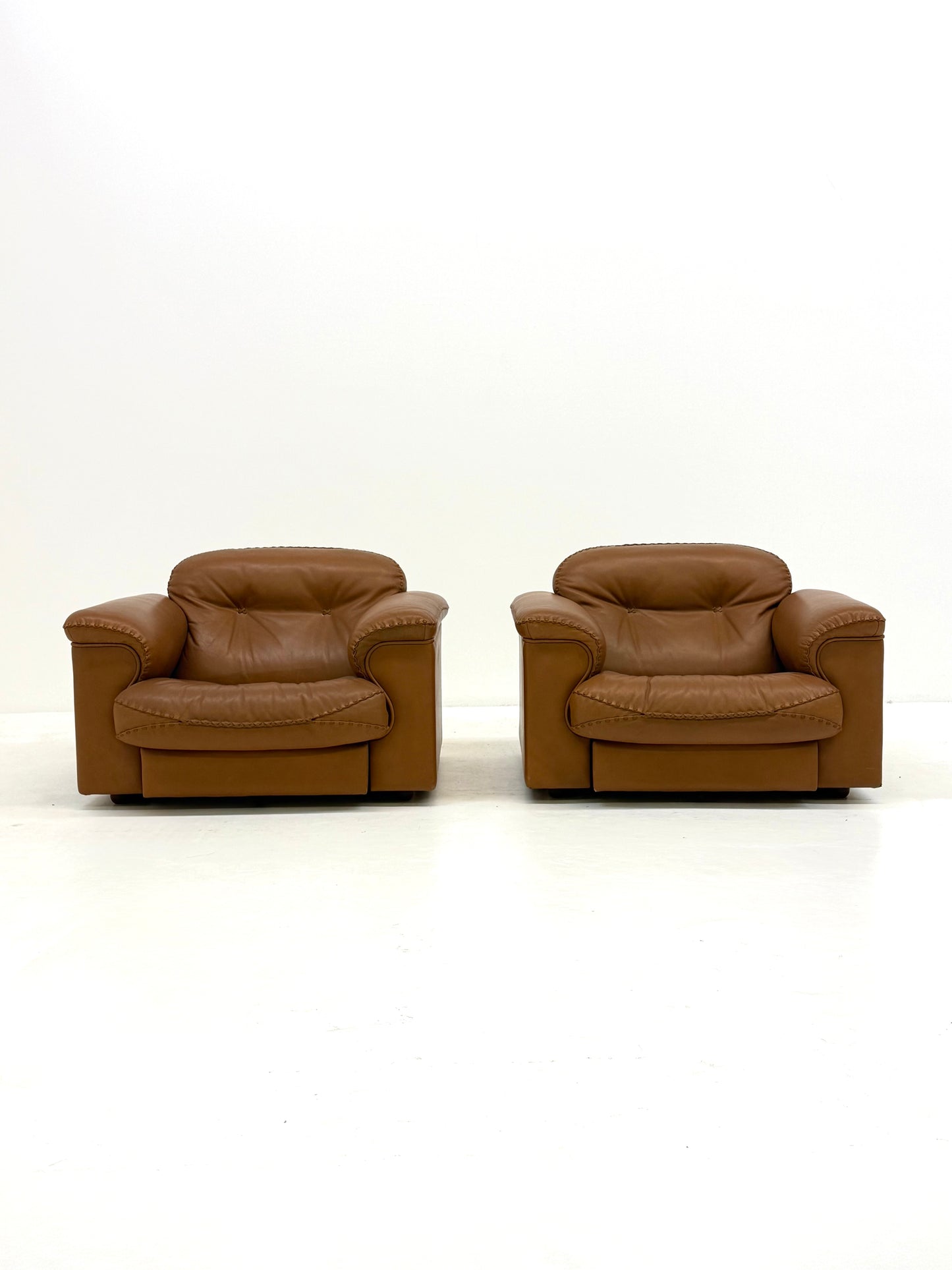 De Sede DS-101 camel bruin vintage fauteuils