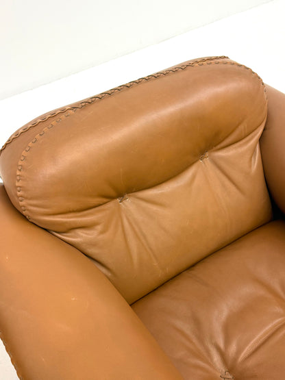De Sede DS-101 camel bruin vintage fauteuils