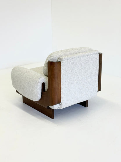 Italiaanse brutalistische - mid century fauteuil