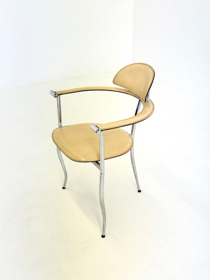 Set gele Marilyn Stiletto eetkamerstoelen Arrben Italy