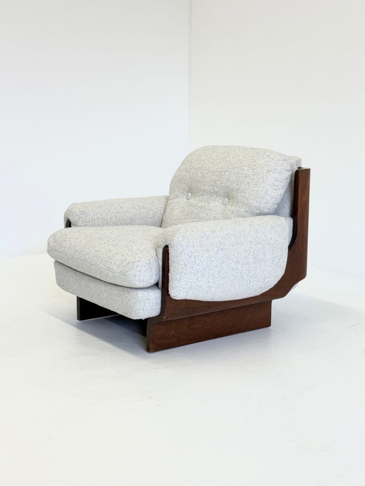 Italiaanse brutalistische - mid century fauteuil