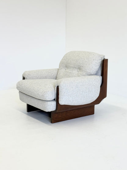 Italiaanse brutalistische - mid century fauteuil