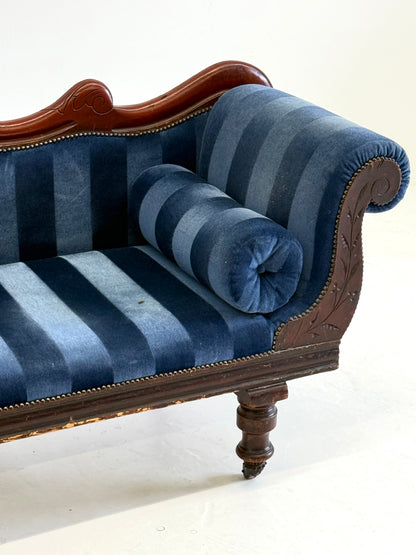 Antieke Victoriaanse Chaise Longue / Méridienne