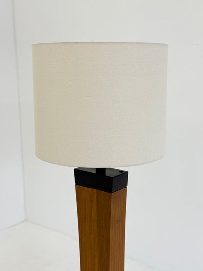 Italiaanse Mid Century vloerlamp van teakhout
