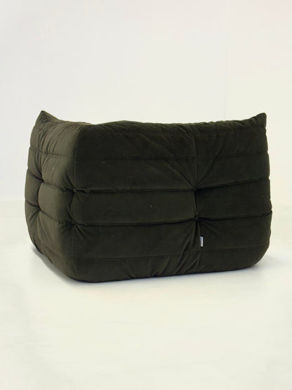 Ligne Roset Togo hoekelement 1-zit in donkergroen velvet