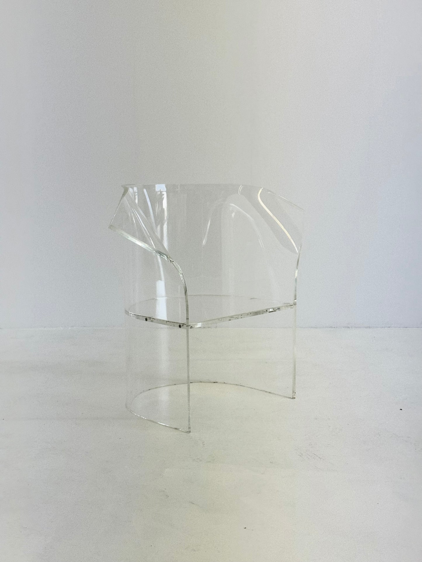 Vintage acrylglas stoel ontworpen door Vladimir Kagan