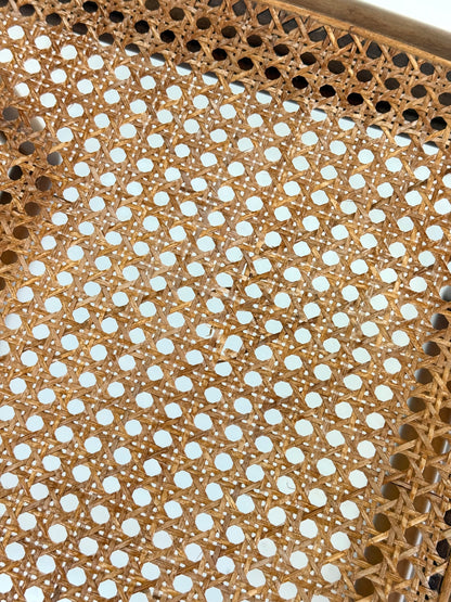 Set van 6 Ibisco Vintage Italiaanse Eetkamerstoelen met rotan