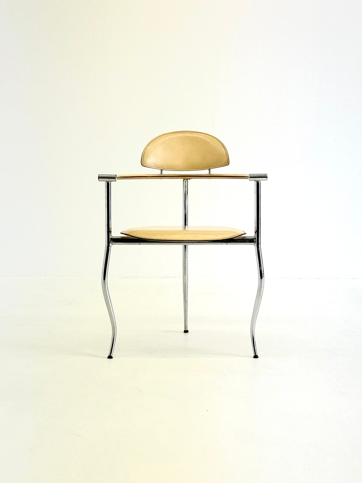 Set gele Marilyn Stiletto eetkamerstoelen Arrben Italy