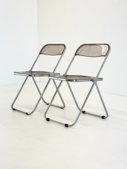 Set van 2 Plia klap stoelen voor Anonima Castelli van Giancarlo Piretti