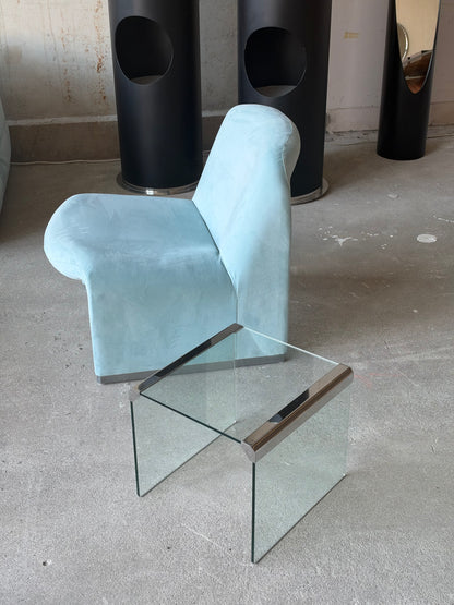 Gallotti & Radice Transparant glazen bijzettafel
