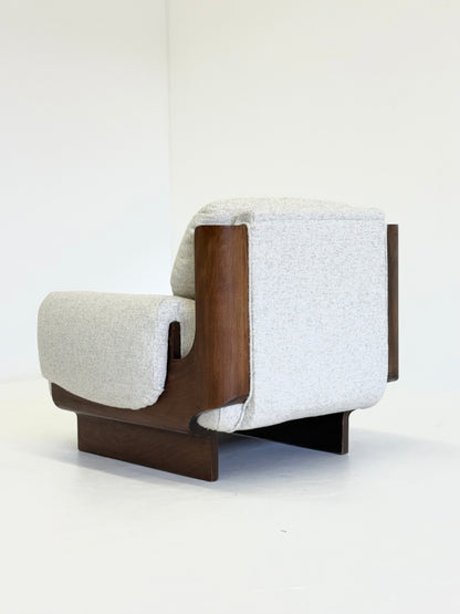 Italiaanse brutalistische - mid century fauteuil