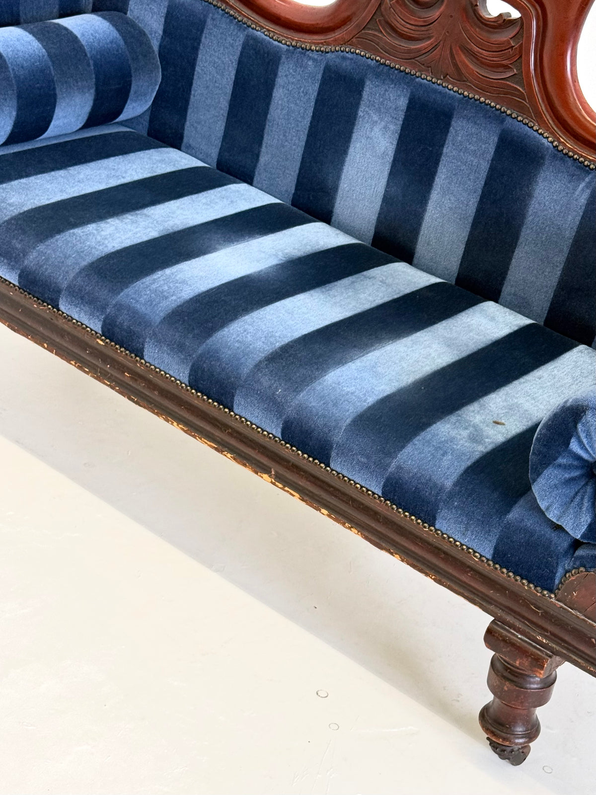Antieke Victoriaanse Chaise Longue / Méridienne