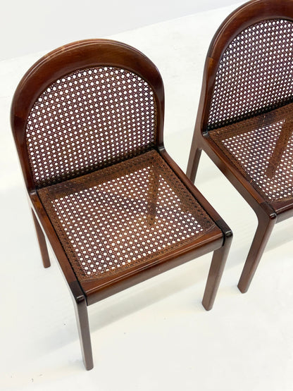 Set van vier Mid-Century eetkamerstoelen van Lübke