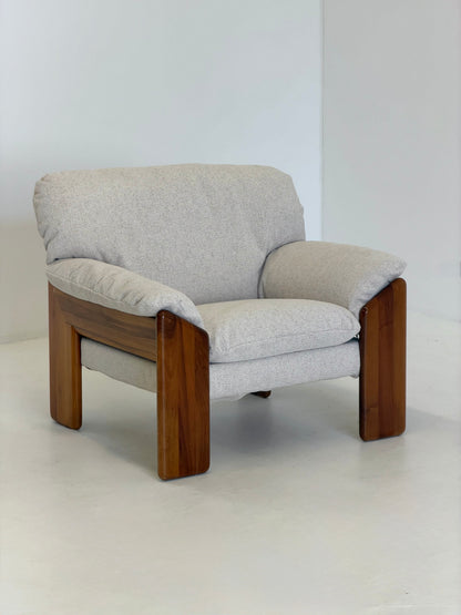 Sapporo Fauteuil van Mario Marenco voor Mobil Girgi in Crème