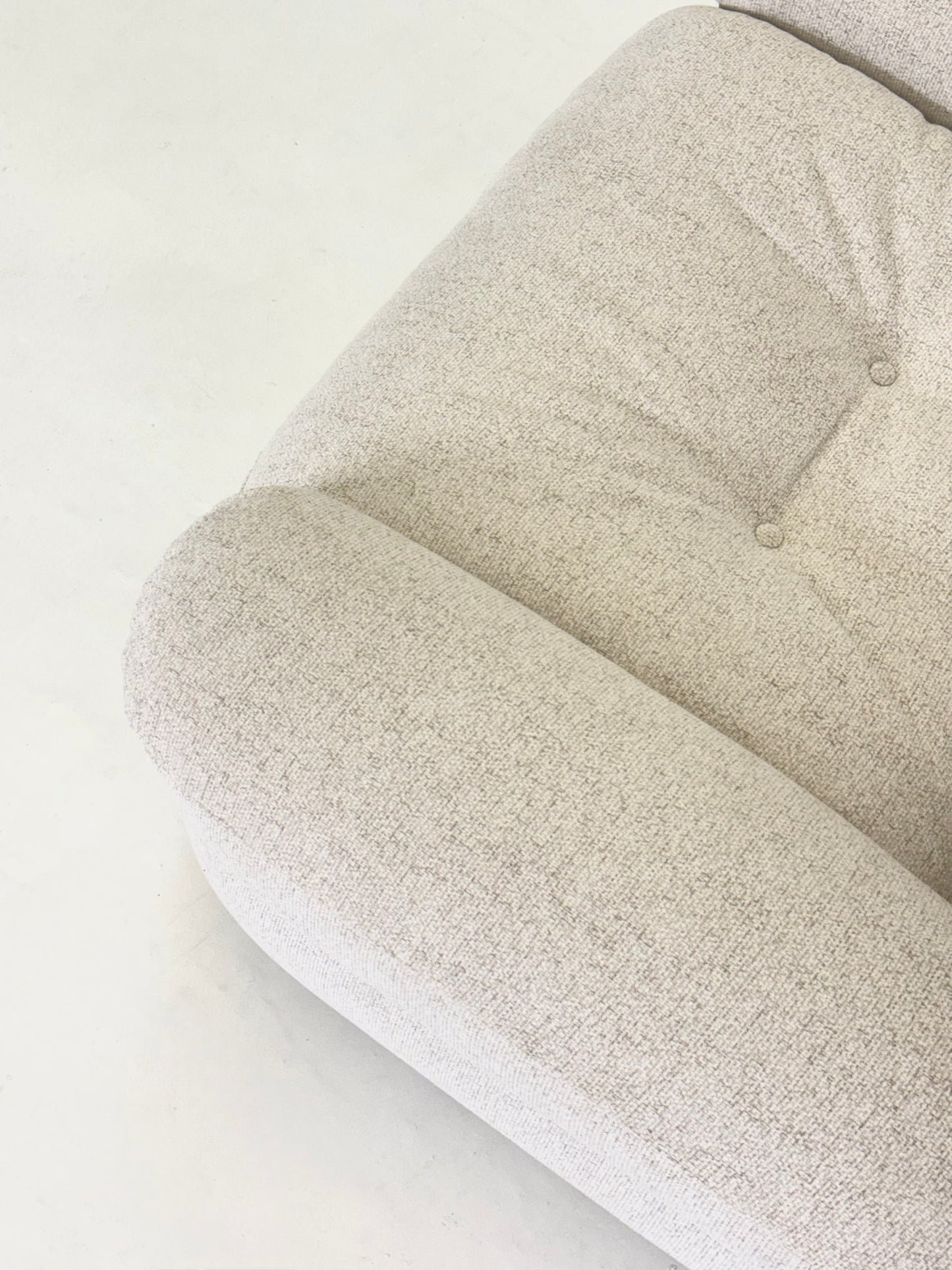 Sapporo Fauteuil van Mario Marenco voor Mobil Girgi in Crème Beige