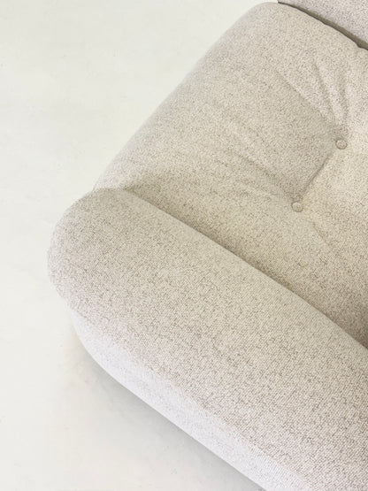 Sapporo Fauteuil van Mario Marenco voor Mobil Girgi in Crème Beige