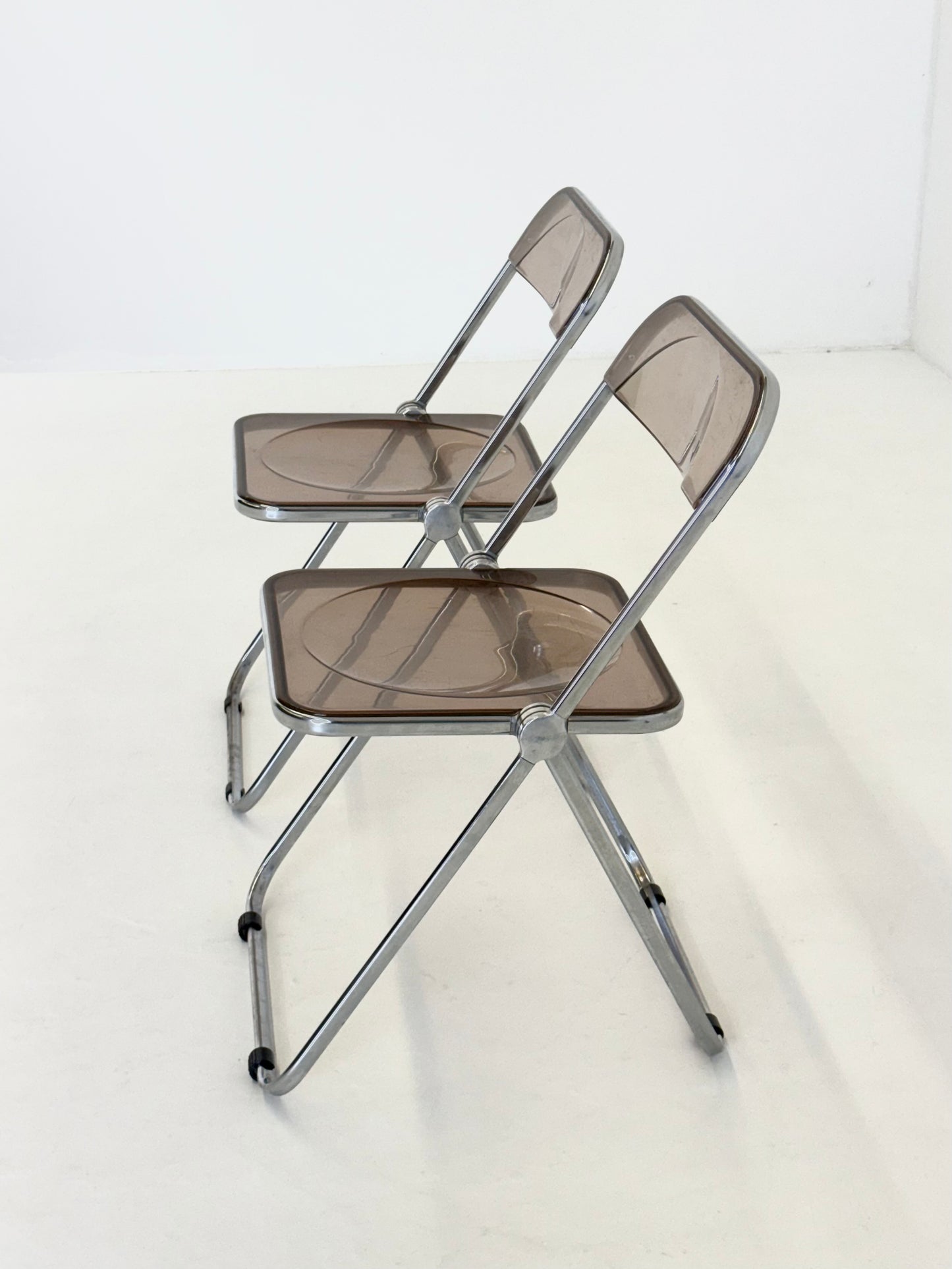 Set van 2 Plia klap stoelen voor Anonima Castelli van Giancarlo Piretti