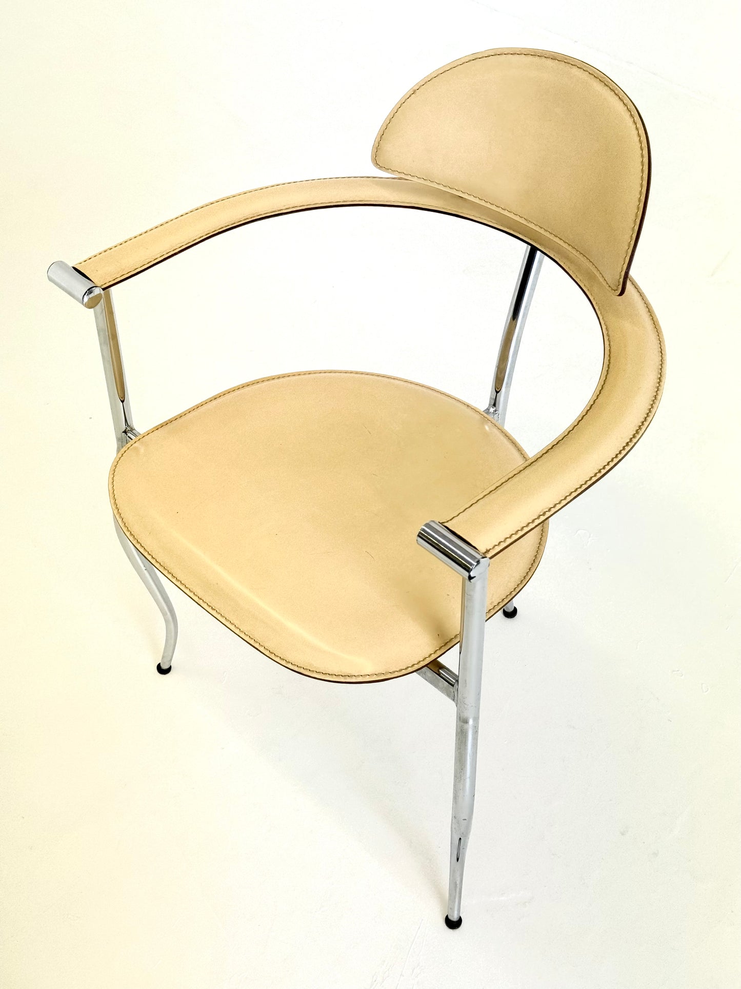 Set gele Marilyn Stiletto eetkamerstoelen Arrben Italy