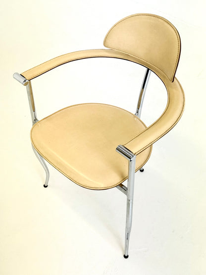 Set gele Marilyn Stiletto eetkamerstoelen Arrben Italy