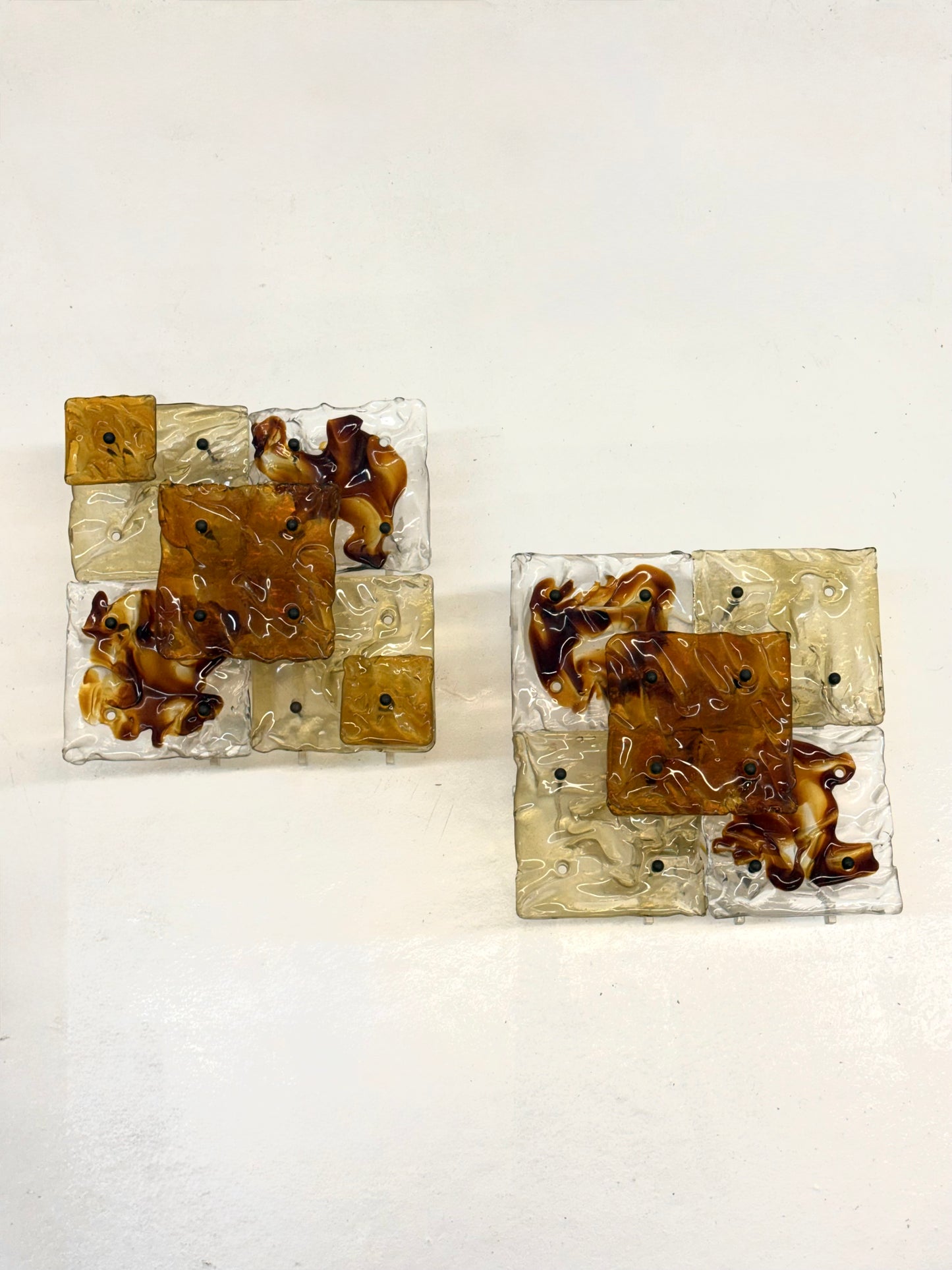 Patchwork wandlampen door Toni Zuccheri voor Venini