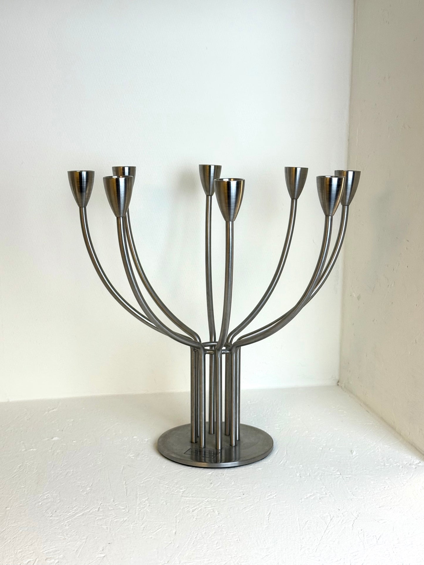 IKEA Vintage RVS Kandelaar Knut & Marianne Hagberg