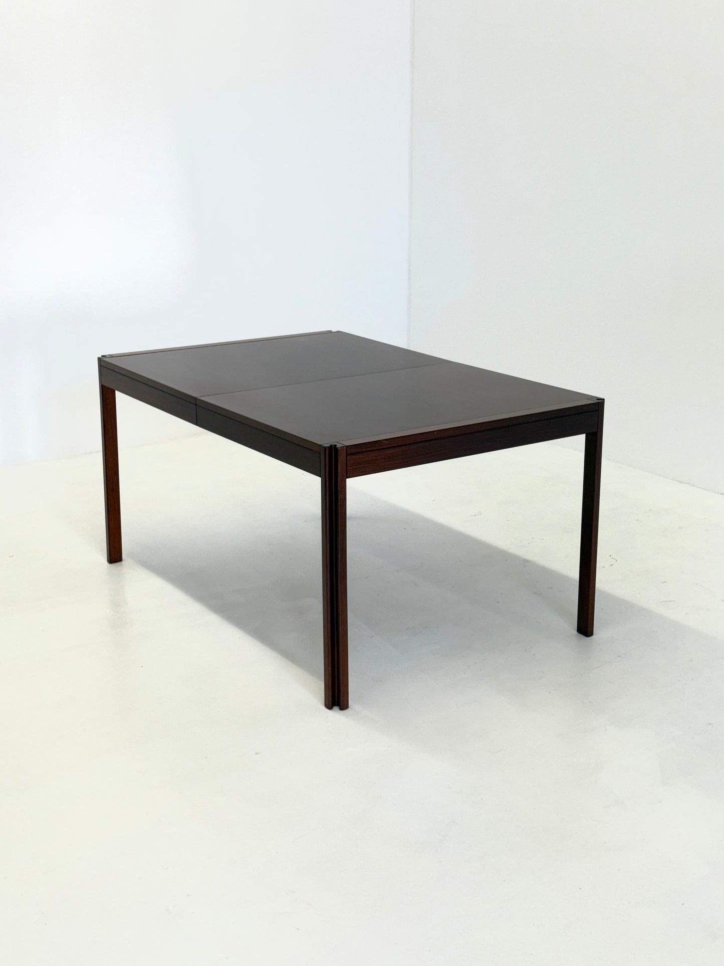 4D houten vintage eettafel door Angelo Mangiarotti voor Molteni