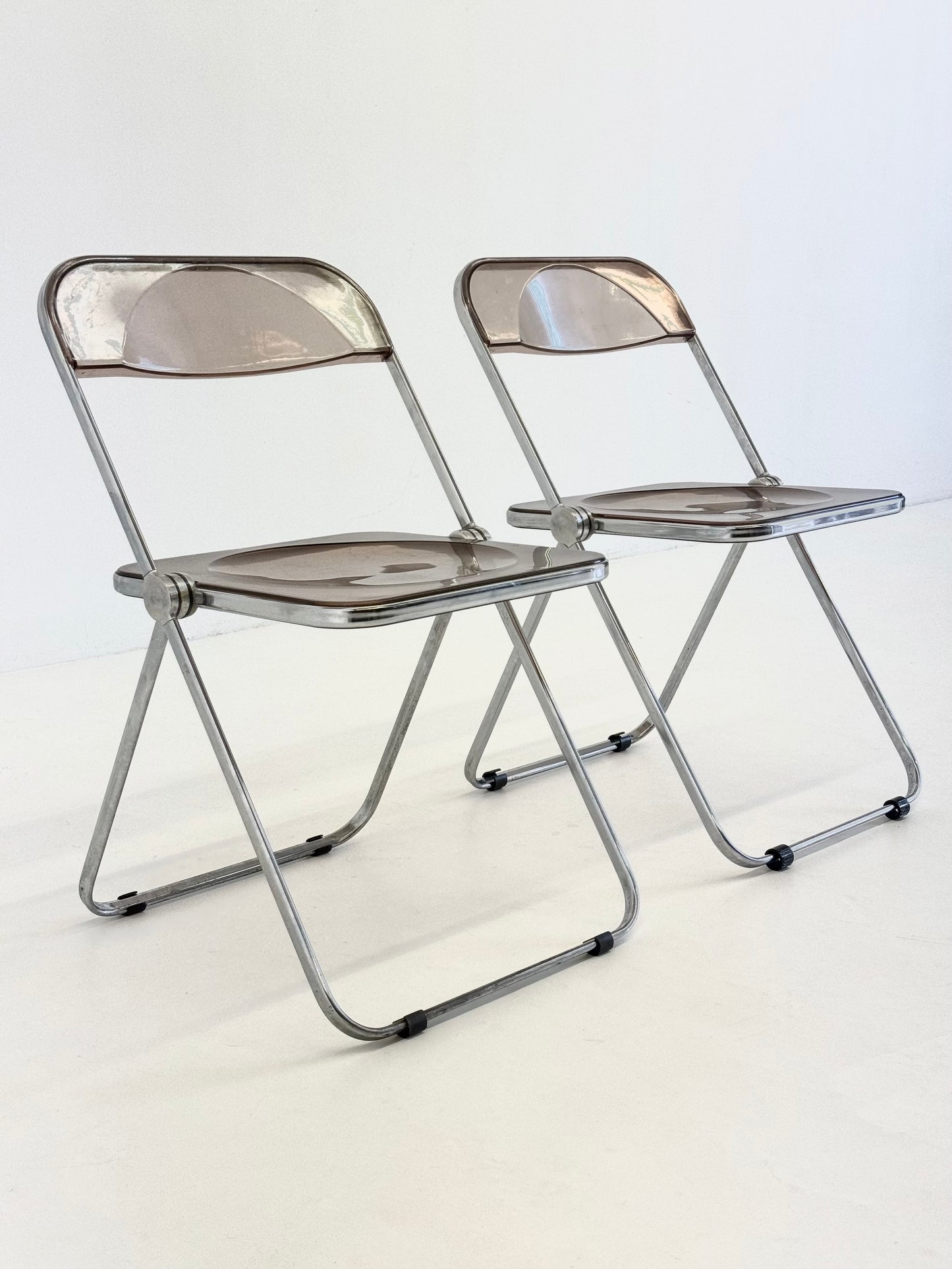 Set van 2 Plia klap stoelen voor Anonima Castelli van Giancarlo Piretti