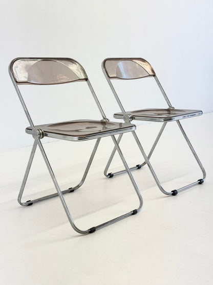 Set van 2 Plia klap stoelen voor Anonima Castelli van Giancarlo Piretti