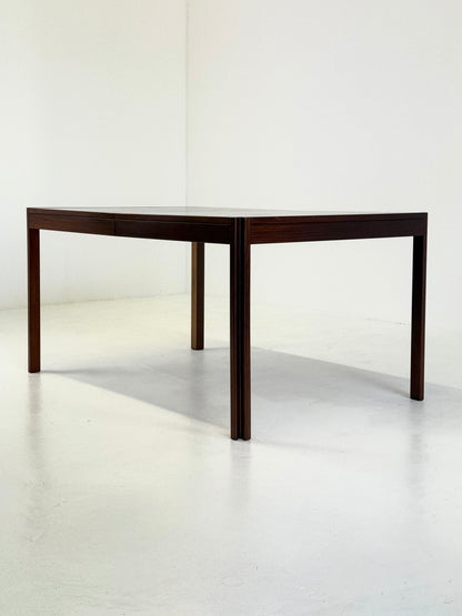 4D houten vintage eettafel door Angelo Mangiarotti voor Molteni