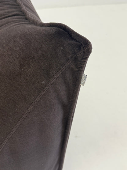 Vintage Bambole bank in donkerbruin van Mario Bellini voor B&B Italia