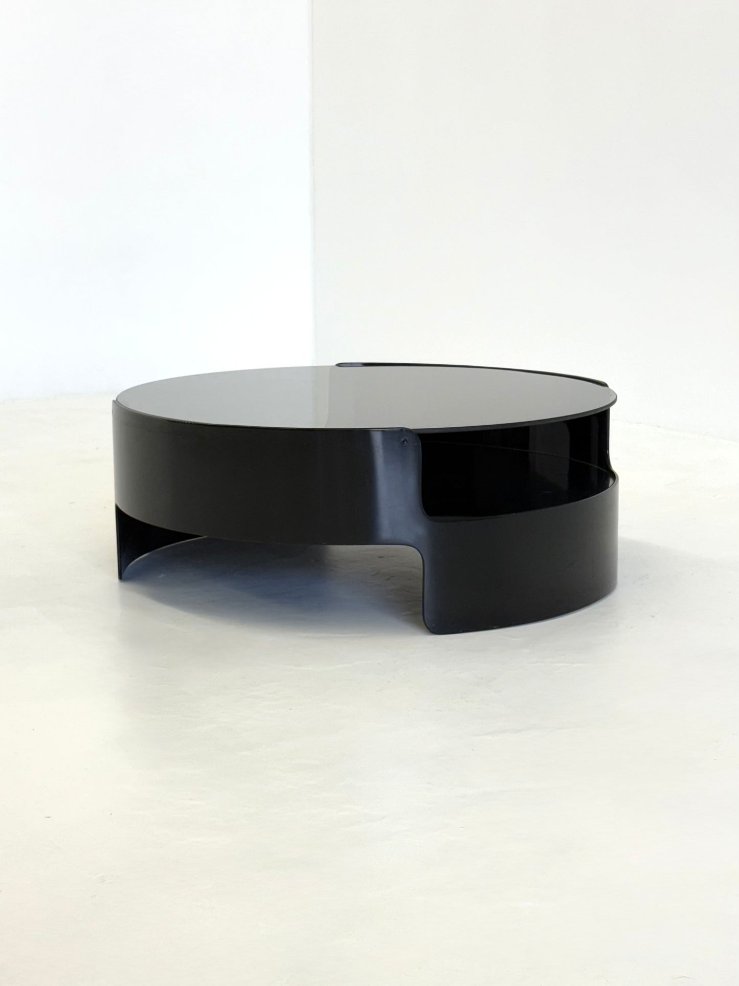 Zwarte space age salontafel van Erik van Buijtenen voor Nebu